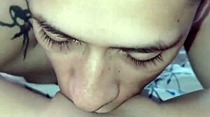 Eating Delicious Shaved Pussy of Moaning Teen 18+ in Homemade Clip