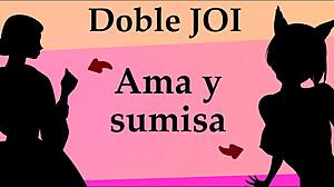 i'm tellin you to jerk off with double domination and femdom instructions