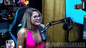Bruna Carlos turns Ruan on with her ass in the podcast interview?