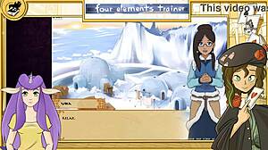 Lesbian Orgy in Avatar Game!