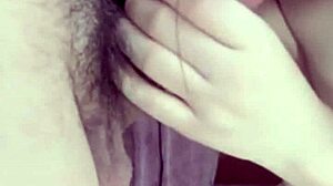 Girlfriend Plays With Wet Pussy On Balcony