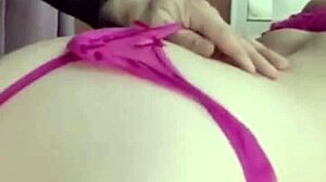 Girlfriend Plays With Wet Pussy On Balcony