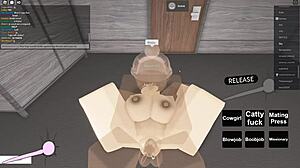 roblox porn with big black cock and riding action.