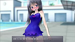 Anime Game Exposes Playful Girl Part 1