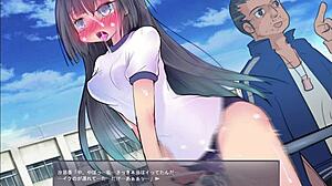 Anime Game Exposes Playful Girl Part 1