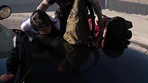 Two chick getting arrested and fucked - honey gold gina valentina