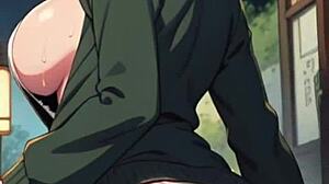 Ghibli girl in rain ahegao