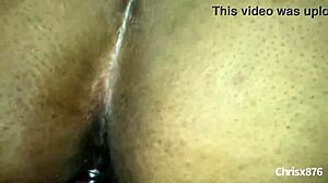 Hey, wanna see this amateur black Malaysian babe bent over?