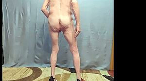 Bare Naked Little 18+ Busy-Bottom Rubs Cum Over Juicy Ass And Pussy