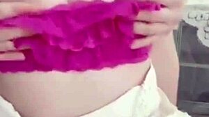 Girlfriend Plays With Wet Pussy On Balcony