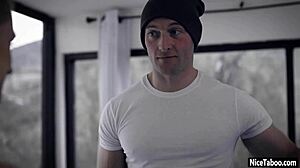 Sarah Vandella's Big Tits Overflow During Intense Blowjob Before Deep Fucking