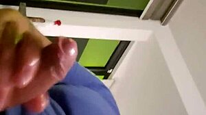 Hot Cumshot From Intense Solo Masturbation