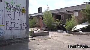 Unfaithful British Mature Sonia Shows Huge Boobs