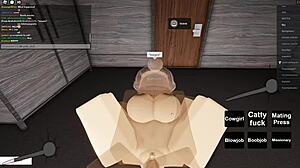 roblox porn with big black cock and riding action.