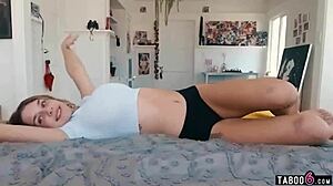 Stepbro forced to watch Gabbie Carter's big tits while she masturbates! 😳