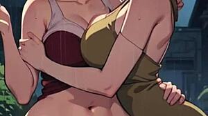 Ghibli girl in rain ahegao