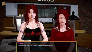 teen with big tits plays erotic game