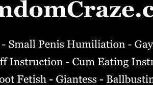 you're a fat disgusting disappointment in this bdsm humiliation session