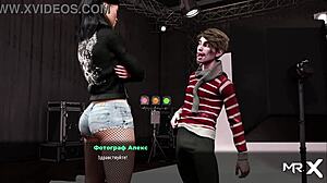 Thinking About Removing Her Panties in Hentai