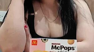 Today, I become the dessert for our intimate couple play.