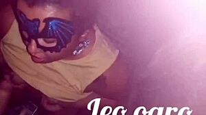 Chubby Portuguese BBW sucks big tits and ass