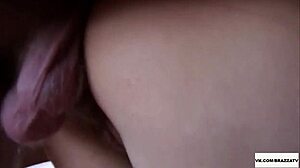 two girls and one boy in homemade anal group fun