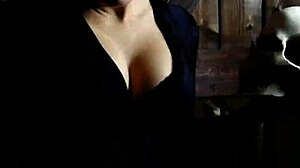 The teen witch rides and fingers in halloween lingerie