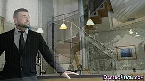 Does this babe throat monster cock for facial