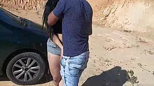 tire punctured, asked for help, almost caught on camera