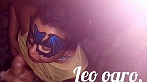 Chubby Portuguese BBW sucks big tits and ass