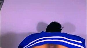 in private, the friend's stepmom turned from shy puritan to wild beast with lover