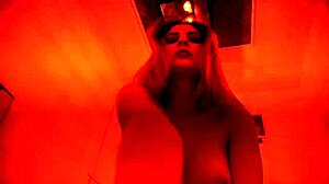 The teen witch rides and fingers in halloween lingerie