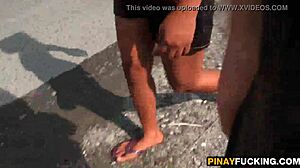 Naughty Asian amateur sucks her first foreign cock