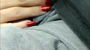 yo, check this crazy latina giving head in the car! 🔥