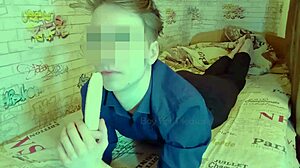 sexy guide on licking and sucking banana for deepthroat blowjob practice