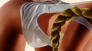 Helena from doa5 poses nude on the beach with close-up ass shots