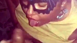 Chubby Portuguese BBW sucks big tits and ass