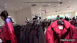 Bold Czech teen seduced in supermarket, clothes ripped for hardcore POV pounding.