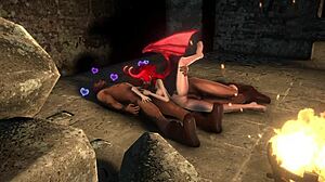 succubus gets gangbanged by bandits in this 3d hentai