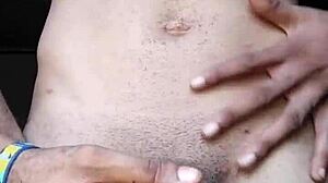 light skinned nigerian guy with big dick wanks and humps ass