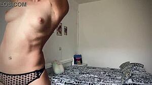 Sexy Girl Performs Hot Strip Dance in Sensual Lingerie