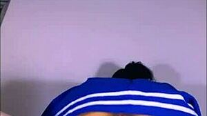 in private, the friend's stepmom turned from shy puritan to wild beast with lover