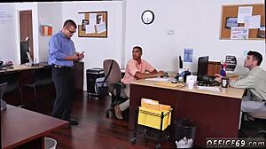 Damn! Thai boxer gay porn hits hard in class!