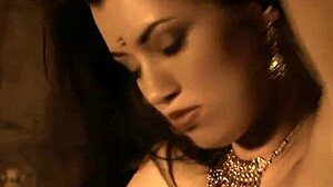 Indian Babe Teases with Erotic Striptease Moves