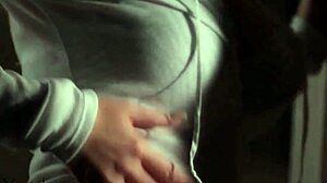 European Babe Stripping With Clothes Ripped In Seductive Striptease Scene