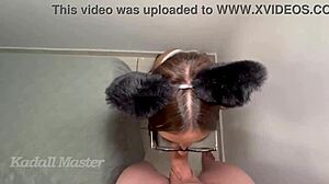 Blonde Babe Blows Cock