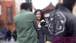 Big Tits Mature Woman Stands for Bold Encounter