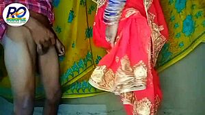 Desi Village Bhabhi Strips Saree for Intense Fingering and Hardcore Chudai