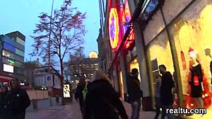 Bold Czech teen seduced in supermarket, clothes ripped for hardcore POV pounding.