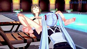 Sagiri, Chitose, and Ruri in Lesbian Hentai Play